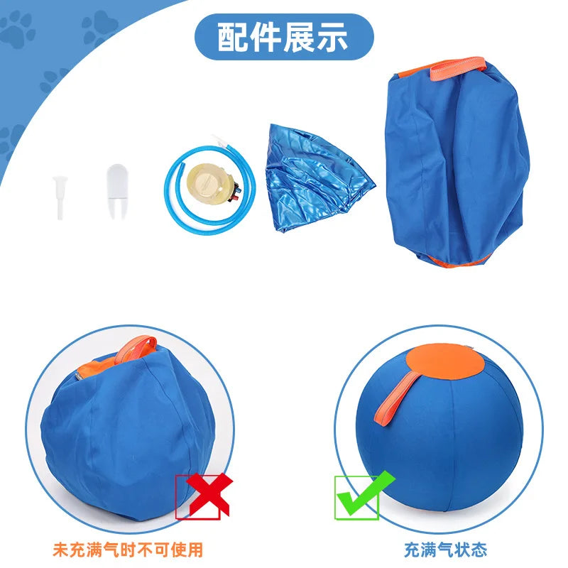 Dog Play Inflatable Big Ball Large Dog Playing Throw Interactive Training Ball Relieve Boredom Grab Fun Pet Dogs Toys Supplies