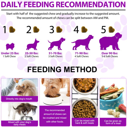 15-in-1 Dog Multivitamin Soft Chews — Skin, Coat, Hip & Joint Support