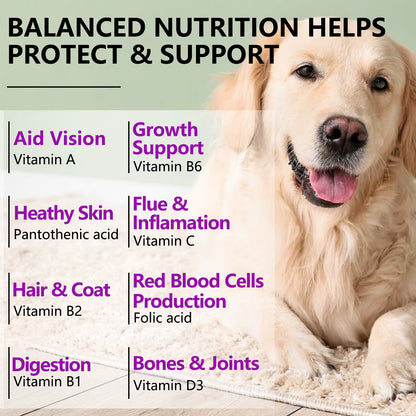 15-in-1 Dog Multivitamin Soft Chews — Skin, Coat, Hip & Joint Support
